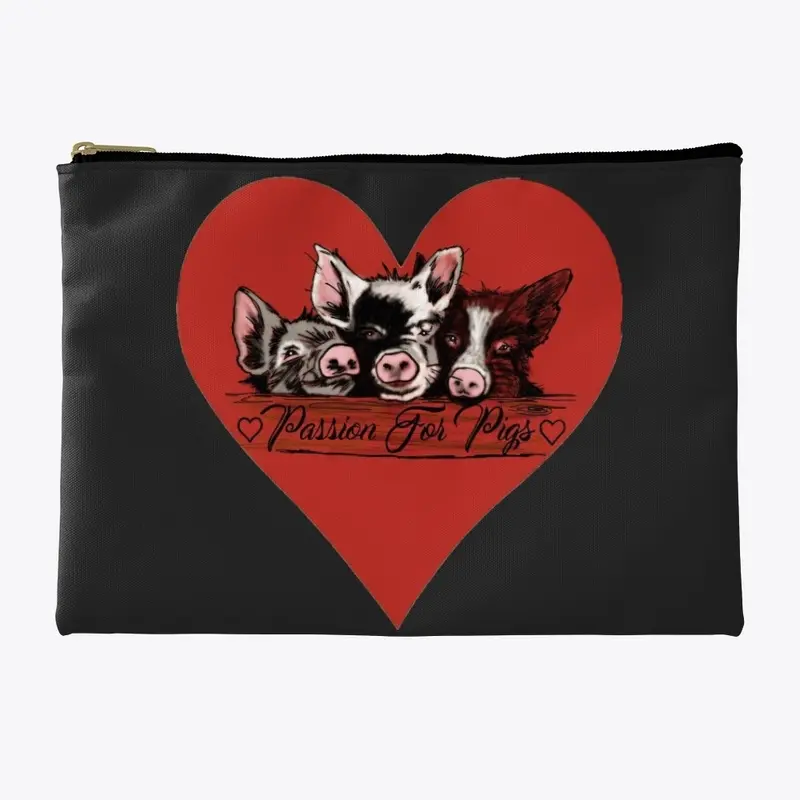 Passion For Pigs Accessory Pouch