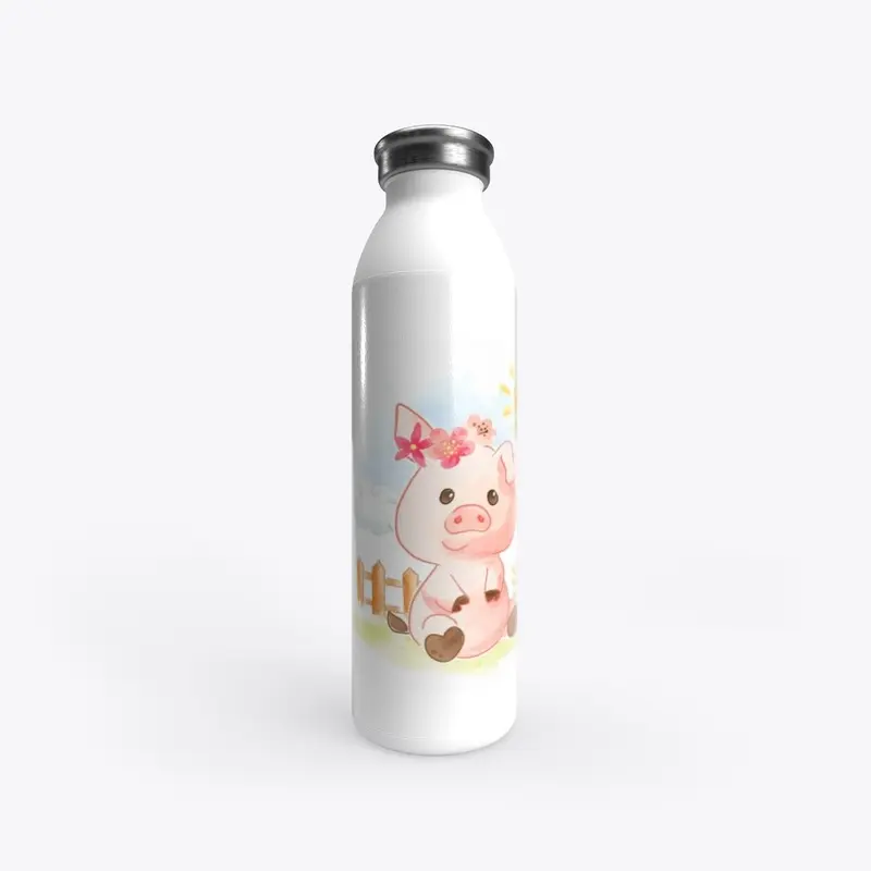 Country Pig Water Bottle